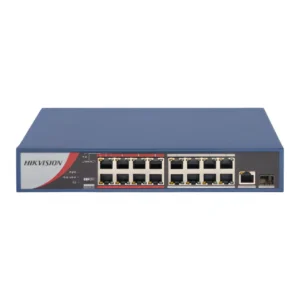 Hikvision-16 Port Fast Ethernet Unmanaged POE Switch – DS-3E0318P-EM(B)
