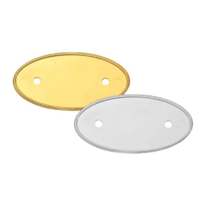 2059 2060 2061-Gold & Silver – PVC Injected Oval Name Badges
