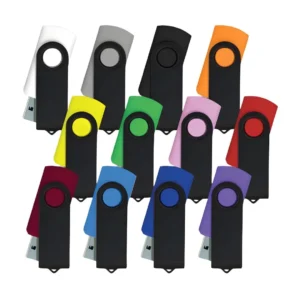 Black Swivel USB Flash Drives-USB-35-BK-M