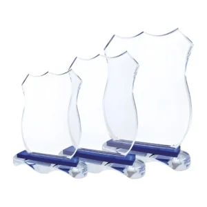 CR-27-Crystal Awards with Blue Base and Box