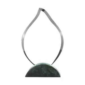 CR-34-Flame Shaped Crystal & Marble Awards