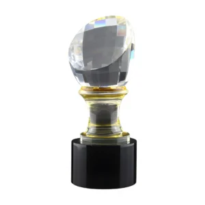 CR-60-Crystal Trophy in Wooden Box