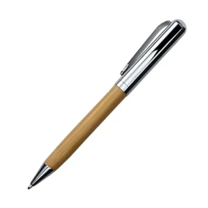 Chrome and Bamboo Metal Pens-PN60-BM