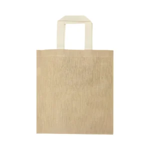 Cotton Like Jute Bags with Webbing Handle 250gsm-JSB-13-NAT