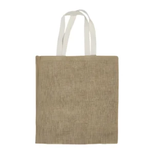 Jute Bags with White Handle-JSB-13