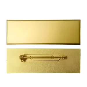 LP-EA001-Gold Brass Badges with Safety Pin