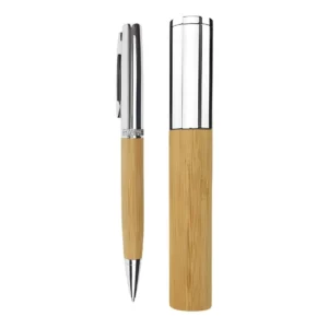 Metal and Bamboo Pens with Tube Box-PN61-BM
