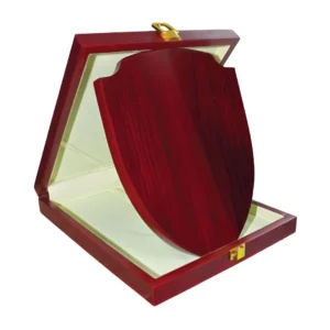 WPL-Shield Shaped Wooden Plaque with Box