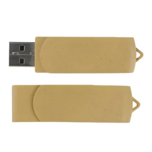 Wheat Straw Swivel USB Flash Drives-USB-35-WS
