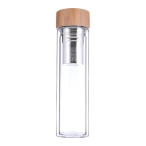 TM-014-Glass and Bamboo Flask